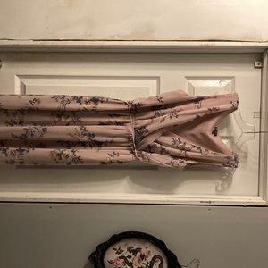 Light pink/purple floral maxi dress